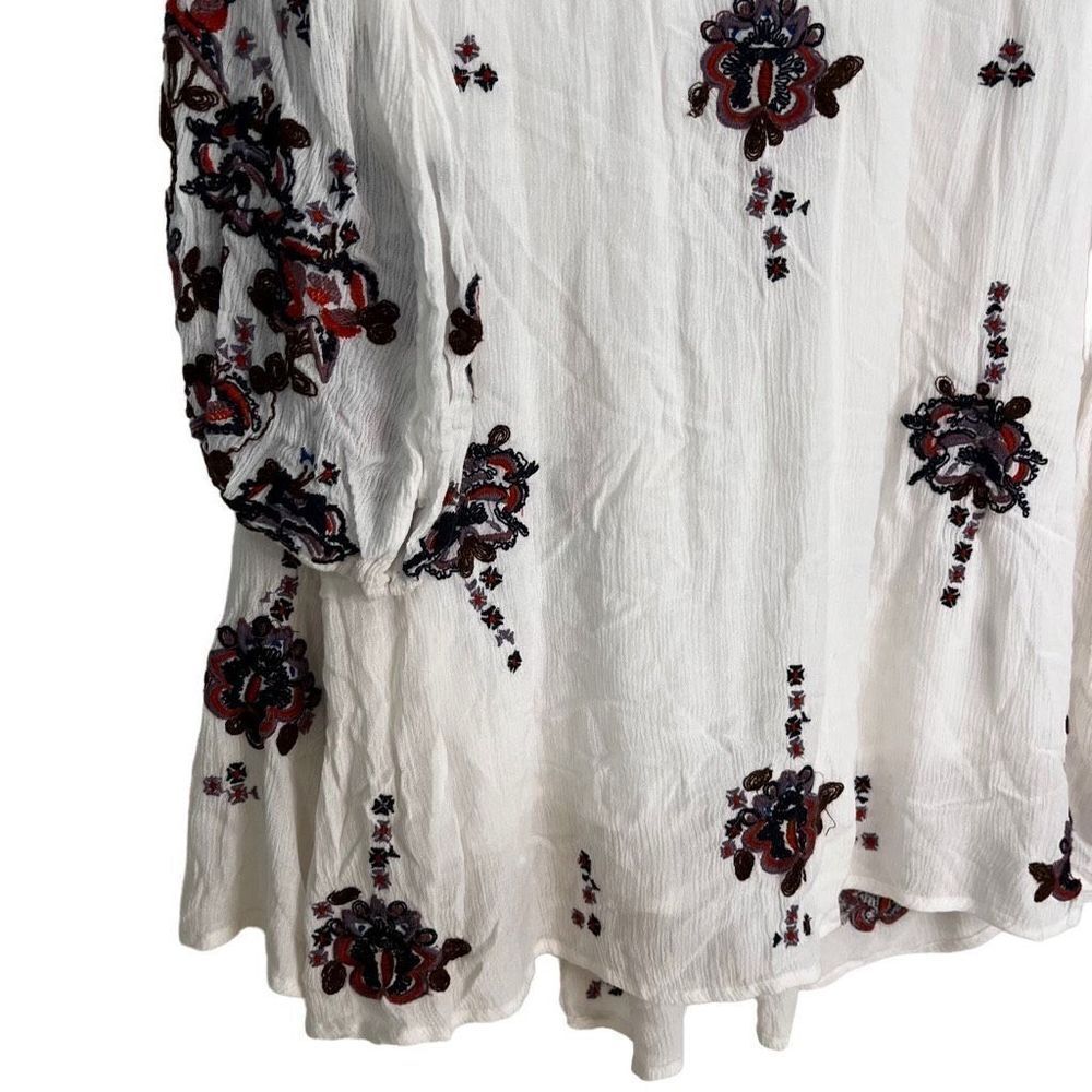 Free People Oxford Embroidered Shift Dress Size M - Picture 4 of 15